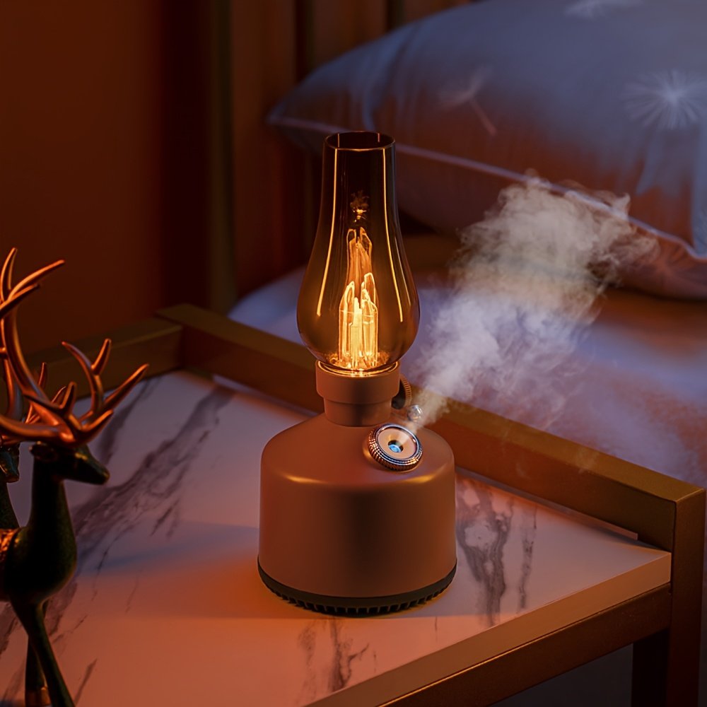 Vintage Kerosene Lamp Style Humidifier And Night Light - Image 4