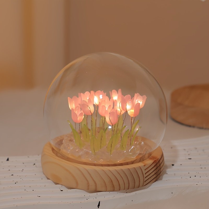 10 Flower Tulip LED Night Light Decorative Table Lamp