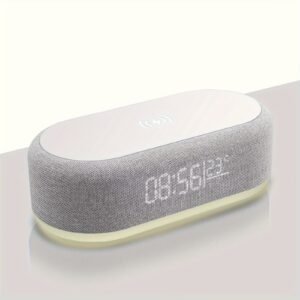 A Four-In-One Night Light Alarm Clock with a Wireless Charger