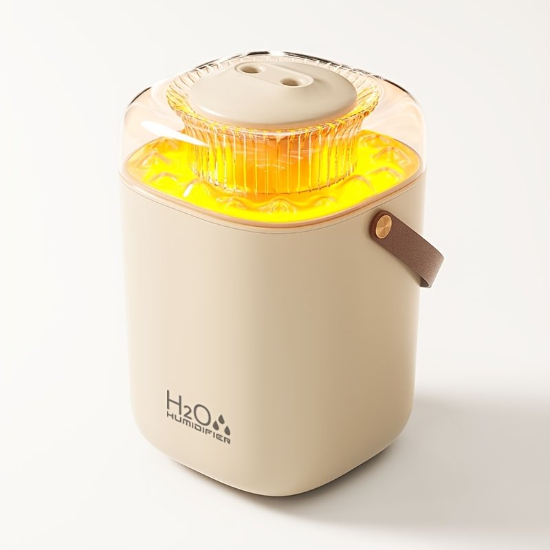 Dual Spray Air Humidifier With Adjustable Color LED Lights