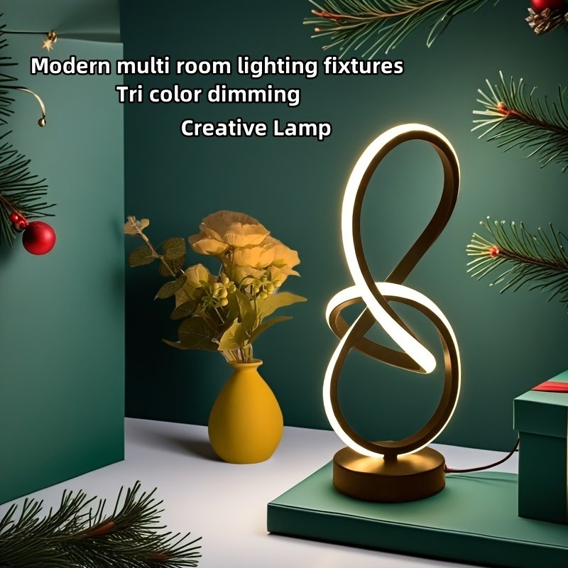 Modern Creative Spiral USB LED Desk Lamp For Bedroom And Office - Image 2