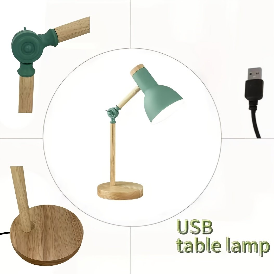 USB Powered Green LED Desk Lamp For Study And Office Use - Image 4