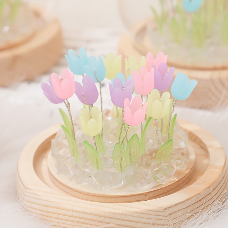 10 Flower Tulip LED Night Light Decorative Table Lamp - Image 4