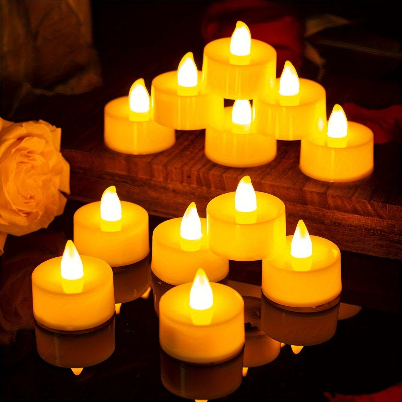Flameless LED Tea Light Candles For Home And Decoration - Image 4