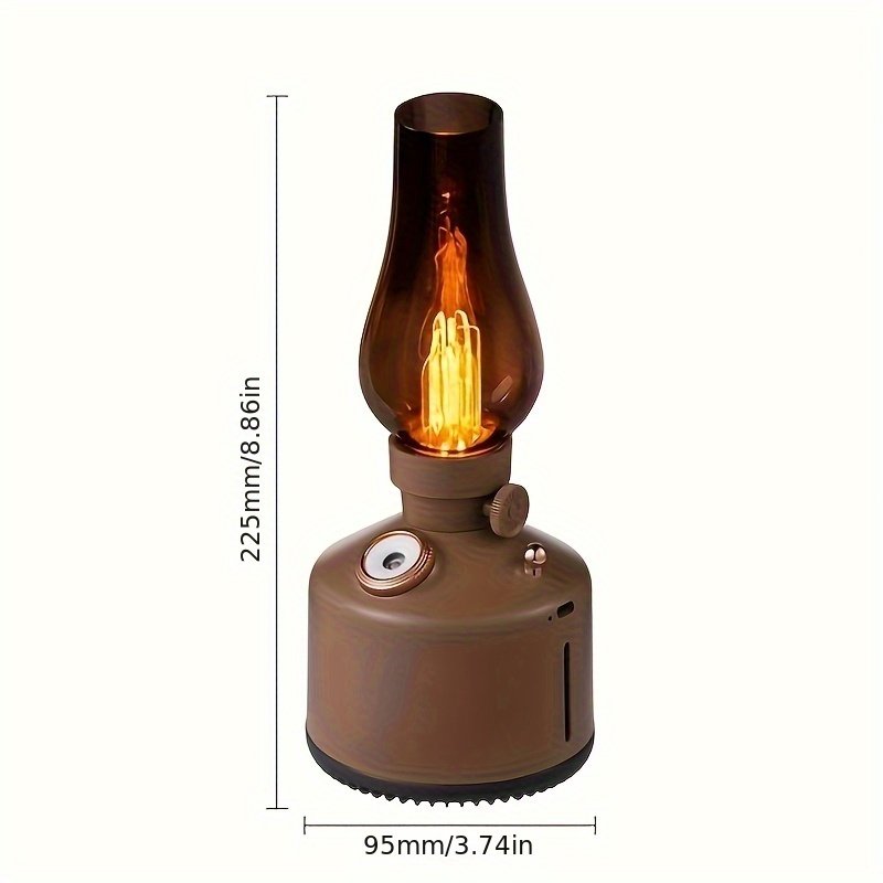 Vintage Kerosene Lamp Style Humidifier And Night Light - Image 2