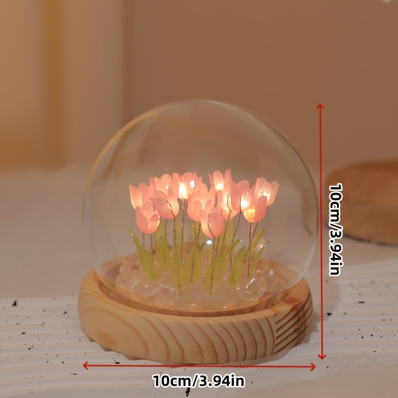 10 Flower Tulip LED Night Light Decorative Table Lamp - Image 3