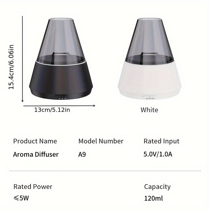 Simulated Flame Aroma Essential Oil Diffuser With Ambient Light - Image 3