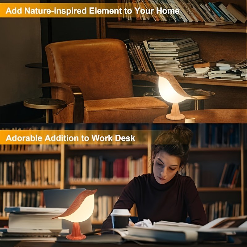 Dimmable Touch Control Bird LED Table Lamp - Image 4